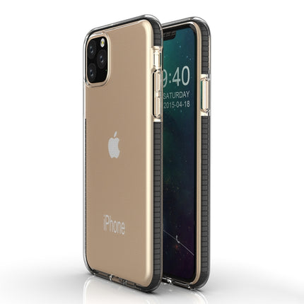 For iPhone 11 TPU Two-color Drop-proof Protective Case(Black)-garmade.com