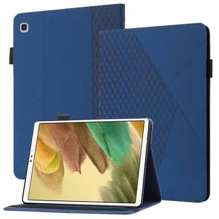 For Samsung Galaxy Tab A7 Lite 8.7 T220/T225 Rhombus Skin Feel Horizontal Flip Tablet Leather Case with Card Slots & Holder(Royal Blue)-garmade.com