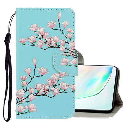 For Galaxy Note 10 3D Colored Drawing Horizontal Flip PU Leather Case with Holder & Card Slots & Wallet(Magnolia)-garmade.com