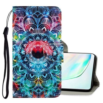 For Galaxy Note 10 3D Colored Drawing Horizontal Flip PU Leather Case with Holder & Card Slots & Wallet(Mandala)-garmade.com