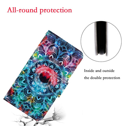 For Galaxy Note 10 3D Colored Drawing Horizontal Flip PU Leather Case with Holder & Card Slots & Wallet(Mandala)-garmade.com