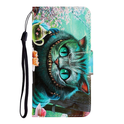 For Galaxy Note 10 3D Colored Drawing Horizontal Flip PU Leather Case with Holder & Card Slots & Wallet(Green Eyes)-garmade.com