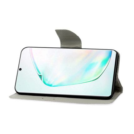 For Galaxy Note 10 3D Colored Drawing Horizontal Flip PU Leather Case with Holder & Card Slots & Wallet(Jade Butterfly)-garmade.com