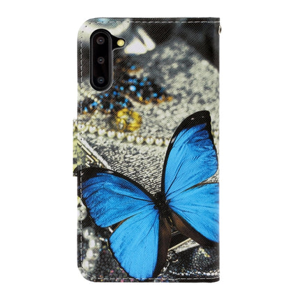 For Galaxy Note 10 3D Colored Drawing Horizontal Flip PU Leather Case with Holder & Card Slots & Wallet(A Butterfly)-garmade.com