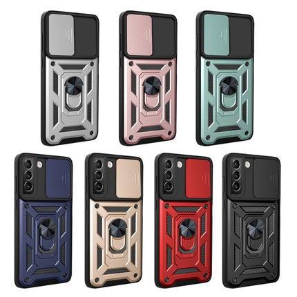 For Samaung Galaxy S22+ 5G Sliding Camera Cover Design TPU+PC Protective Case(Silver)-garmade.com