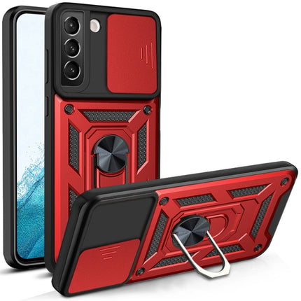 For Samaung Galaxy S22+ 5G Sliding Camera Cover Design TPU+PC Protective Case(Red)-garmade.com