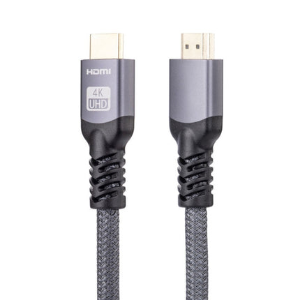 HDMI 2.0 Male to HDMI 2.0 Male 4K Ultra-HD Braided Adapter Cable, Cable Length:3m(Grey)-garmade.com