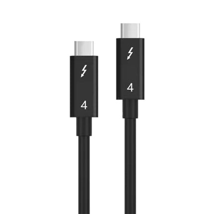 USB-C / Type-C Male to USB-C / Type-C Male Multi-function Transmission Cable for Thunderbolt 4, Cable Length:0.8m(Black)-garmade.com