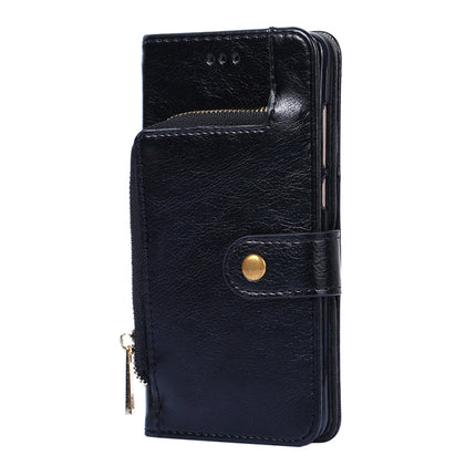 For Samsung Galaxy S22+ 5G Zipper Bag PU + TPU Horizontal Flip Leather Case with Holder & Card Slot & Wallet & Lanyard(Black)-garmade.com
