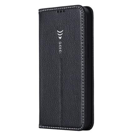 GEBEI PU+TPU Horizontal Flip Protective Case with Holder & Card Slots For iPhone 13 Pro(Black)-garmade.com
