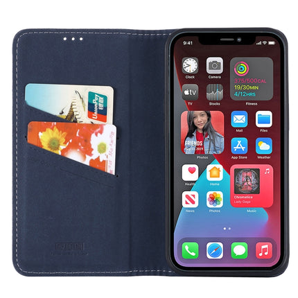 GEBEI PU+TPU Horizontal Flip Protective Case with Holder & Card Slots For iPhone 13 Pro(Blue)-garmade.com