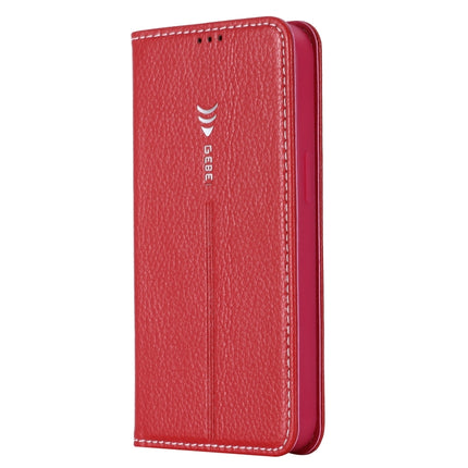 GEBEI PU+TPU Horizontal Flip Protective Case with Holder & Card Slots For iPhone 13 Pro(Rose Red)-garmade.com