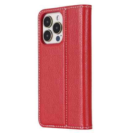 GEBEI PU+TPU Horizontal Flip Protective Case with Holder & Card Slots For iPhone 13 Pro(Rose Red)-garmade.com