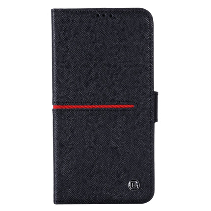 GEBEI Top-grain Leather Horizontal Flip Protective Case with Holder & Card Slots & Wallet & Photo Frame For iPhone 13 Pro(Black)-garmade.com