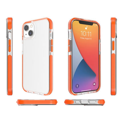 Two-color High Translucent Shockproof Protective Case For iPhone 13 mini(Orange)-garmade.com