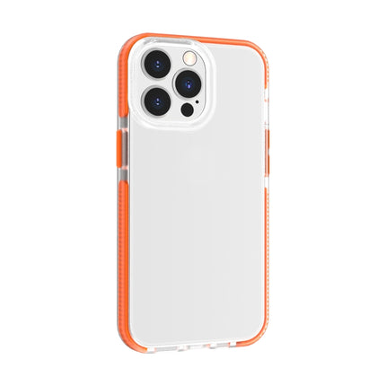 Two-color High Translucent Shockproof Protective Case For iPhone 13 Pro(Orange)-garmade.com