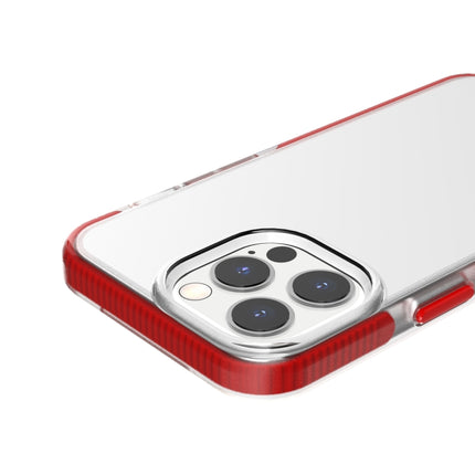 Two-color High Translucent Shockproof Protective Case For iPhone 13 Pro(Red)-garmade.com