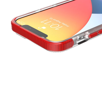 Two-color High Translucent Shockproof Protective Case For iPhone 13 Pro(Red)-garmade.com