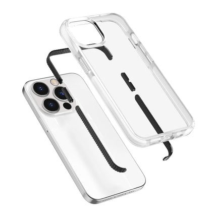 Two-color High Translucent Shockproof Protective Case For iPhone 13 Pro(Black)-garmade.com
