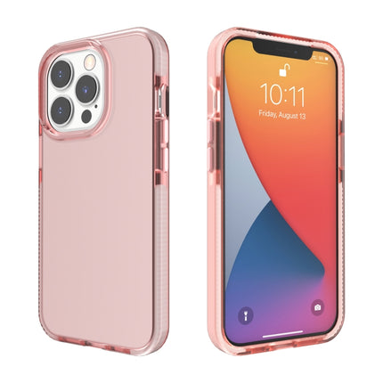 Two-color High Translucent Shockproof Protective Case For iPhone 13 Pro(Rose Gold)-garmade.com