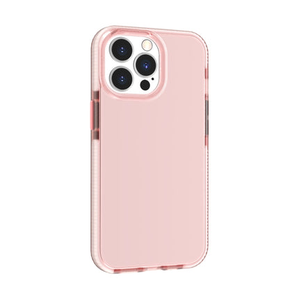 Two-color High Translucent Shockproof Protective Case For iPhone 13 Pro(Rose Gold)-garmade.com