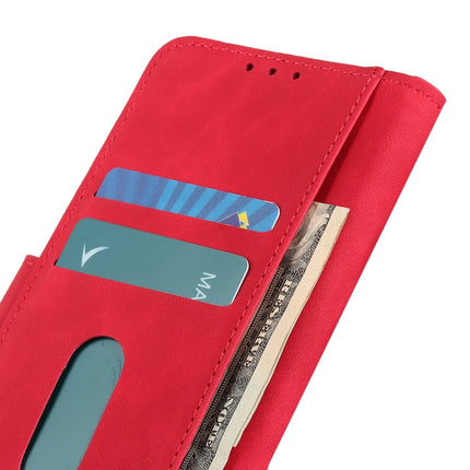 For Samsung Galaxy S22+ 5G KHAZNEH Retro Texture PU + TPU Horizontal Flip Leather Case with Holder & Card Slots & Wallet(Red)-garmade.com