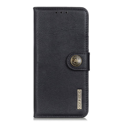 For Samsung Galaxy S22+ 5G KHAZNEH Cowhide Texture Horizontal Flip Leather Case with Holder & Card Slots & Wallet(Black)-garmade.com