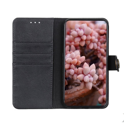 For Samsung Galaxy S22+ 5G KHAZNEH Cowhide Texture Horizontal Flip Leather Case with Holder & Card Slots & Wallet(Black)-garmade.com