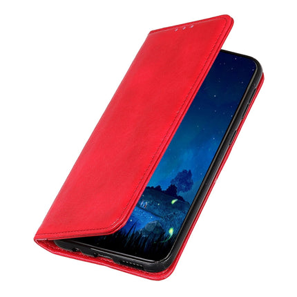 For Samsung Galaxy S22+ 5G Magnetic Crazy Horse Texture Horizontal Flip Leather Case with Holder & Card Slots & Wallet(Red)-garmade.com