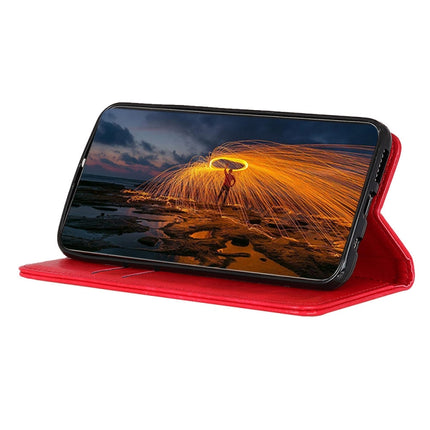 For Samsung Galaxy S22+ 5G Magnetic Crazy Horse Texture Horizontal Flip Leather Case with Holder & Card Slots & Wallet(Red)-garmade.com