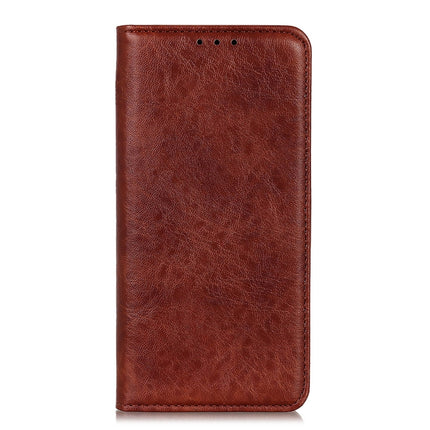 For Samsung Galaxy S22+ 5G Magnetic Crazy Horse Texture Horizontal Flip Leather Case with Holder & Card Slots & Wallet(Brown)-garmade.com