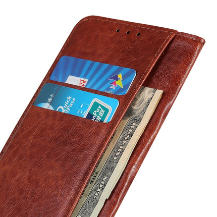 For Samsung Galaxy S22+ 5G Magnetic Crazy Horse Texture Horizontal Flip Leather Case with Holder & Card Slots & Wallet(Brown)-garmade.com