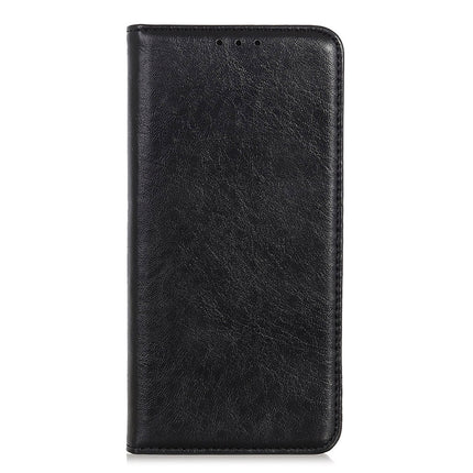 For Samsung Galaxy S22+ 5G Magnetic Crazy Horse Texture Horizontal Flip Leather Case with Holder & Card Slots & Wallet(Black)-garmade.com