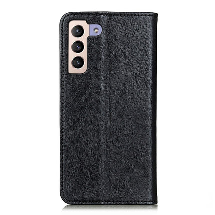 For Samsung Galaxy S22+ 5G Magnetic Crazy Horse Texture Horizontal Flip Leather Case with Holder & Card Slots & Wallet(Black)-garmade.com