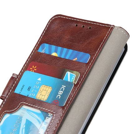 For Samsung Galaxy S22+ 5G Retro Crazy Horse Texture Horizontal Flip Leather Case with Holder & Card Slots & Photo Frame & Wallet(Brown)-garmade.com