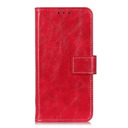 For Samsung Galaxy S22+ 5G Retro Crazy Horse Texture Horizontal Flip Leather Case with Holder & Card Slots & Photo Frame & Wallet(Red)-garmade.com