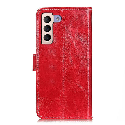 For Samsung Galaxy S22+ 5G Retro Crazy Horse Texture Horizontal Flip Leather Case with Holder & Card Slots & Photo Frame & Wallet(Red)-garmade.com