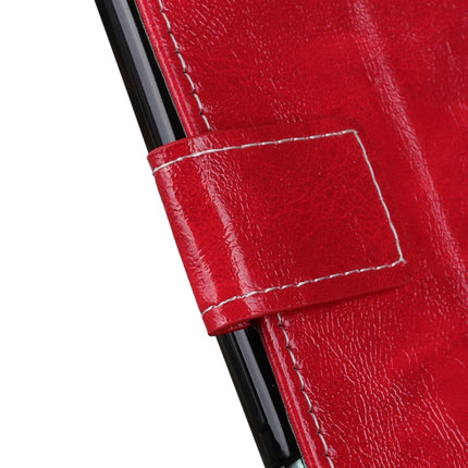 For Samsung Galaxy S22+ 5G Retro Crazy Horse Texture Horizontal Flip Leather Case with Holder & Card Slots & Photo Frame & Wallet(Red)-garmade.com