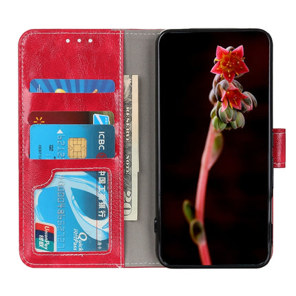 For Samsung Galaxy S22+ 5G Retro Crazy Horse Texture Horizontal Flip Leather Case with Holder & Card Slots & Photo Frame & Wallet(Red)-garmade.com