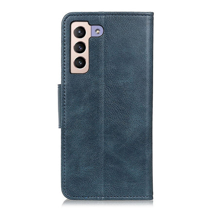 For Samsung Galaxy S22+ 5G Mirren Crazy Horse Texture Horizontal Flip Leather Case with Holder & Card Slots & Wallet(Blue)-garmade.com
