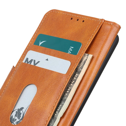 For Samsung Galaxy S22+ 5G Mirren Crazy Horse Texture Horizontal Flip Leather Case with Holder & Card Slots & Wallet(Brown)-garmade.com