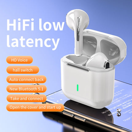 HXSJ Air-S4 Bluetooth 5.1 True Wireless HiFi Stereo Earphones with Charging Case(White)-garmade.com