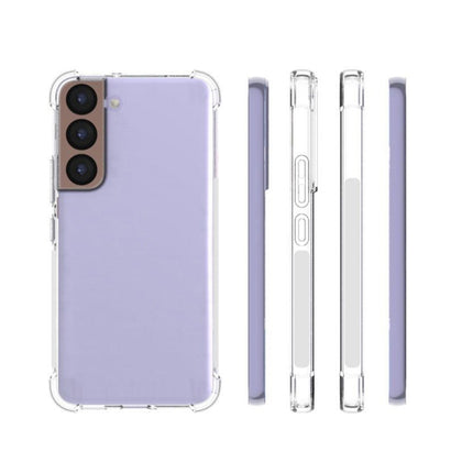For Samsung Galaxy S22 5G Shockproof Non-slip Waterproof Thickening TPU Protective Case (Transparent)-garmade.com