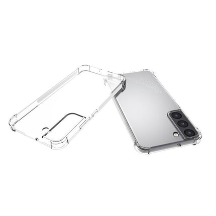 For Samsung Galaxy S22+ 5G Shockproof Non-slip Waterproof Thickening TPU Protective Case (Transparent)-garmade.com
