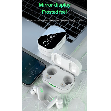 Lenovo XT82 Bluetooth 5.1 Mirror Display Gaming Wireless Bluetooth Earphone(Black)-garmade.com