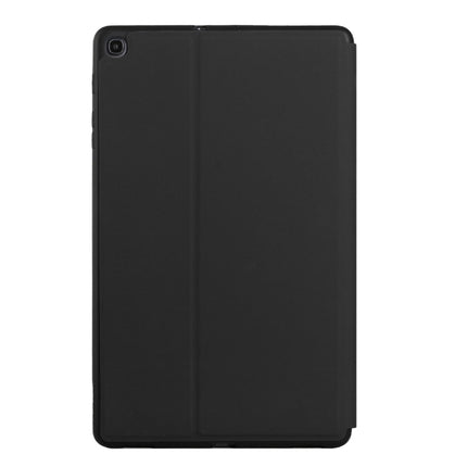For Samsung Galaxy Tab A 8.0 2019 SM-T290/SM-T295/SM-T297 Dual-Folding Horizontal Flip Tablet Leather Case with Holder & Sleep / Wake-up Function(Black)-garmade.com