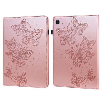 For Samsung Galaxy Tab A7 Lite T220/T225 Embossed Butterfly Pattern Horizontal Flip Leather Tablet Case(Pink)-garmade.com