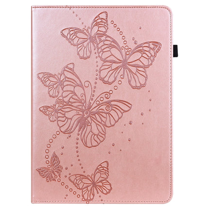 For Samsung Galaxy Tab A7 Lite T220/T225 Embossed Butterfly Pattern Horizontal Flip Leather Tablet Case(Pink)-garmade.com