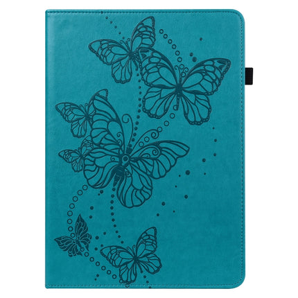 For Samsung Galaxy Tab A7 Lite T220/T225 Embossed Butterfly Pattern Horizontal Flip Leather Tablet Case(Blue)-garmade.com