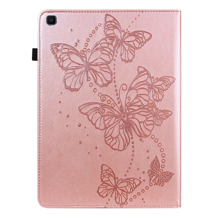 For Samsung Galaxy Tab A 8.0 (2019) T290 Embossed Butterfly Pattern Horizontal Flip Leather Tablet Case(Pink)-garmade.com